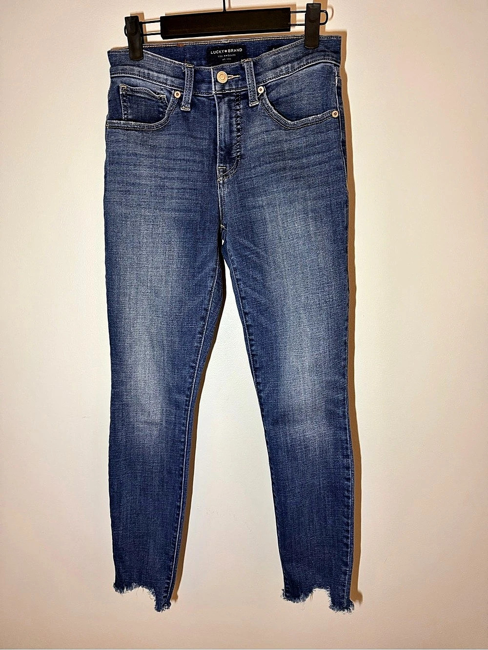 Lucky Brand Ava Mid Rise Skinny Jeans Blue Waist 27